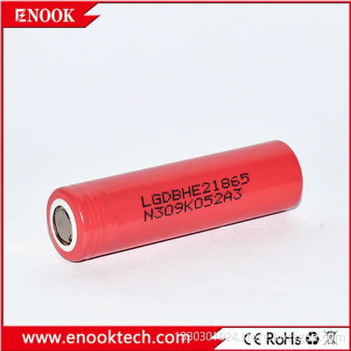 Better price LG 18650he2 2500mAh 35amp IMR rechargeable li-ion battery 18650 lithium battery for e-cig mod with VTC4 VTC5